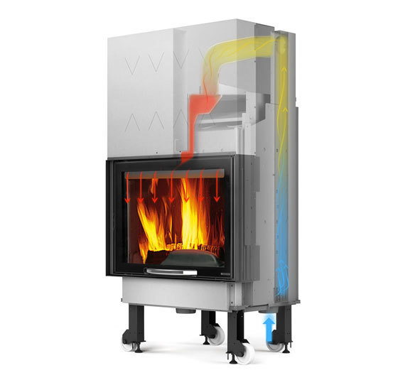 La Nordica TermoCamino WF25 D.S.A X фронтальная дровяная топка