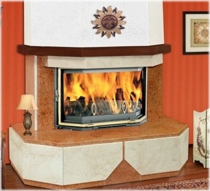 LareiARTE Lotus Rosso облицовка для дровяных каминов