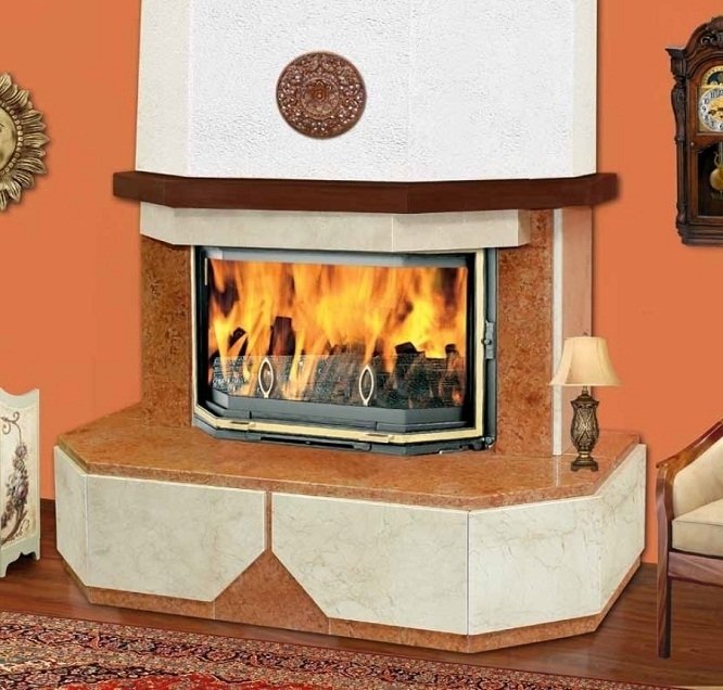 LareiARTE Lotus Rosso облицовка для дровяных каминов