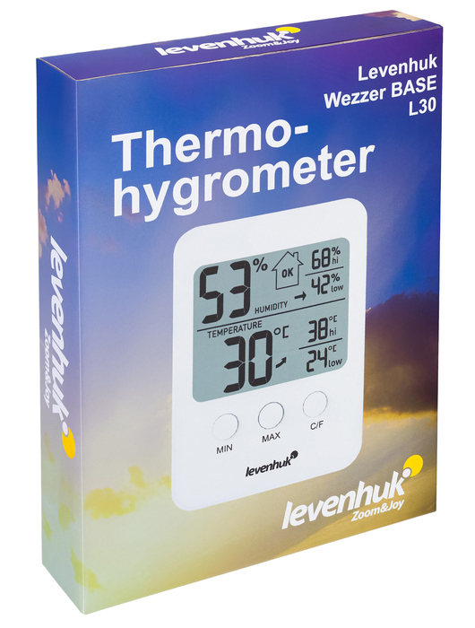 Levenhuk Wezzer BASE L30, белый цифровая метеостанция