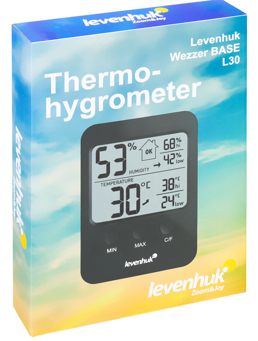 Levenhuk Wezzer BASE L30, черный цифровая метеостанция