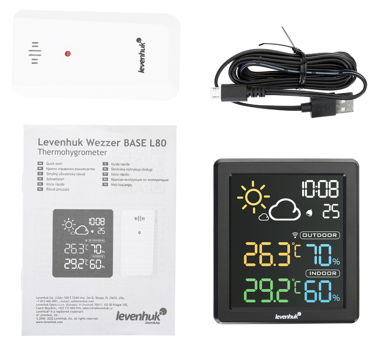 Levenhuk Wezzer BASE L80 цифровая метеостанция