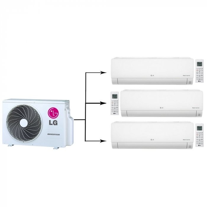 Lg MU3M21AH/PM07SP.NSJR0*3шт мульти сплит-система на 3 комнаты