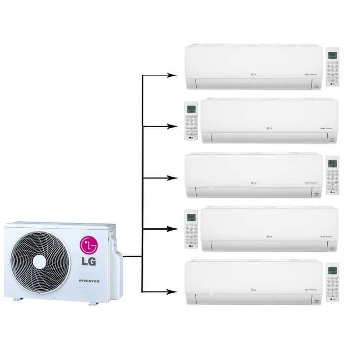 Lg MU5M40AH/PM07SP.NSJR0*5шт мульти сплит система на 5 комнат