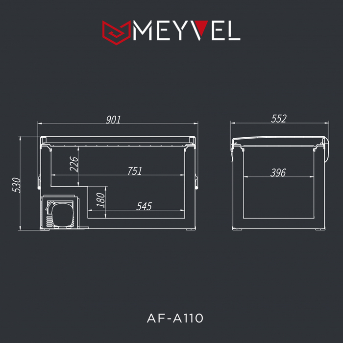 MEYVEL AF-A110 компрессорный автохолодильник