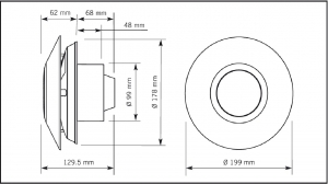 Marley MP 100 S (P11) вытяжка для ванной диаметр 100 мм