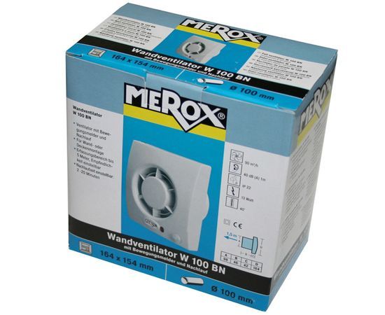 Marley Merox W 100 BN вытяжка для ванной диаметр 100 мм