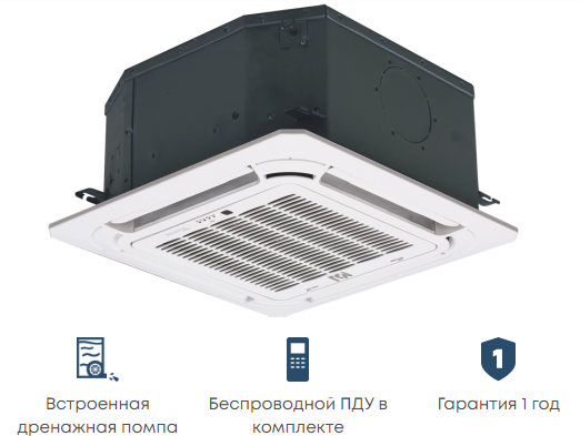 Mdv MDKD-V300/MDV-MBQ4-03B кассетный фанкойл до 3.5 кВт