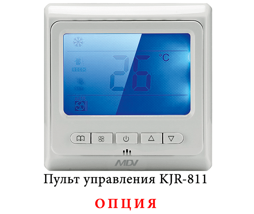 Mdv MDKT2-V200 канальный фанкойл до 3.5 кВт