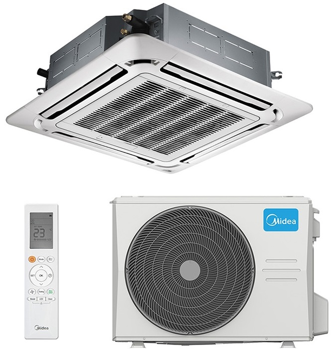 Midea MCD-24HRN1-Q/MOU-24HN1-Q/-40/T-MBQ-02M4 кассетный кондиционер