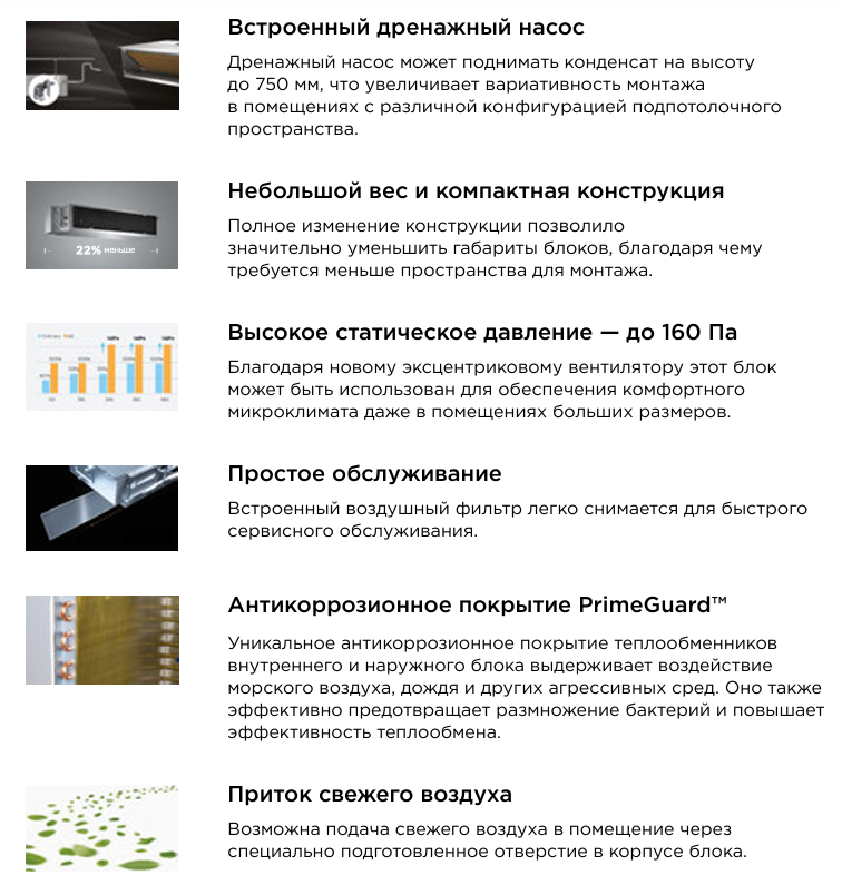 Midea MTI-60HW1N1P-R/MOU-55HN1-LR/-40 канальный кондиционер