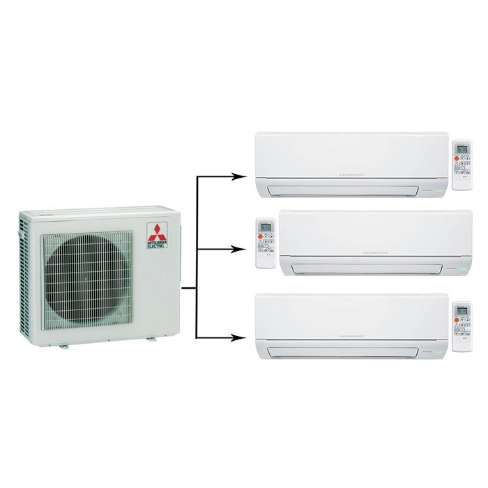 Mitsubishi Electric MXZ-3HJ50VA-ER/MSZ-HJ25VA ER*3шт мульти сплит система