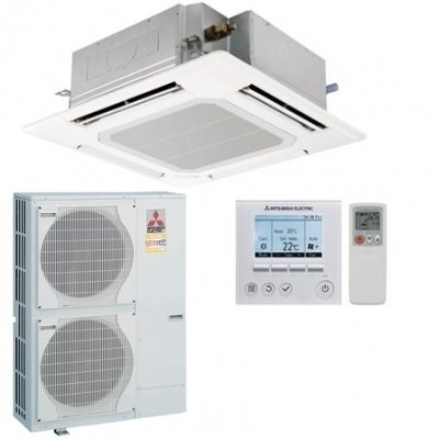 Mitsubishi Electric PLA-RP100 ВA/PUH-P100 VHA/YHA полупромышленный кассетный кондиционер