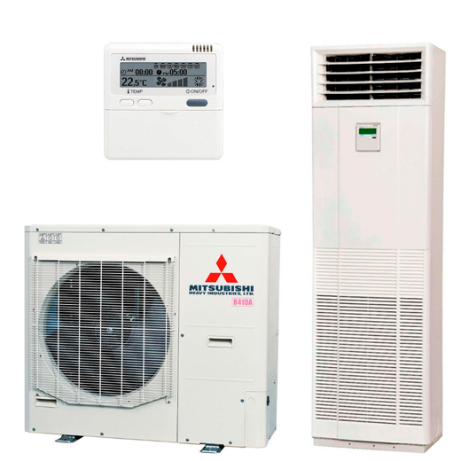 Mitsubishi Heavy FDF100VD2/FDC90VNP-W колонная сплит-система инверторного типа