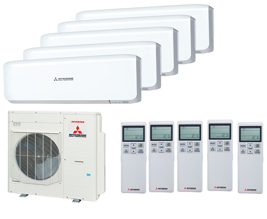 Mitsubishi Heavy SCM100ZS-W/SRK25ZS-W*5шт мульти сплит система