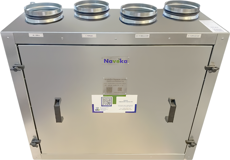 Naveka Node5-125(50m)/RP-M,VAC(D190),E0.37 Vertical с пультом TS4 приточно-вытяжная установка
