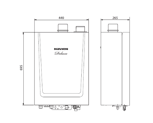 Navien Deluxe-10k COAXIAL настенный газовый котел