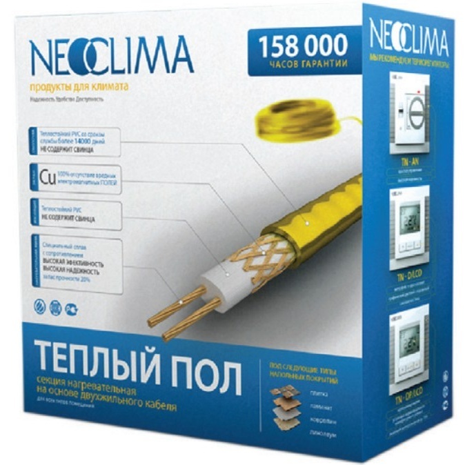 Neoclima NCB150/9 нагревательный кабель 1 м<sup>2</sup>