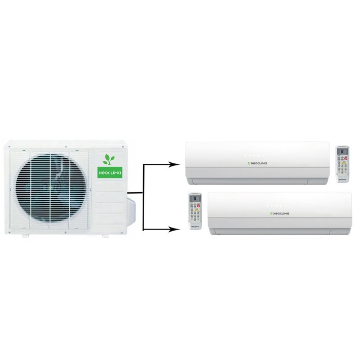 Neoclima NUM-18Q2/NS-09W*2шт мульти сплит система