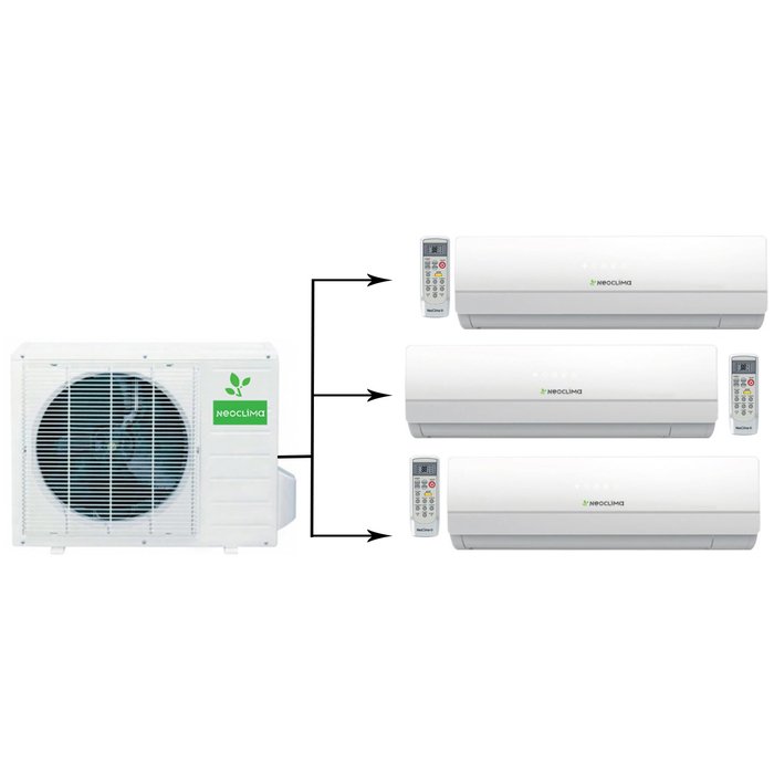 Neoclima NUM-24Q3/NS-07W*3шт мульти сплит система