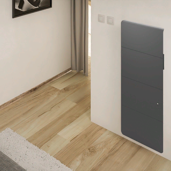Noirot Axiom smart ECOcontrol антрацит 1000-вертикальный конвектор электрический