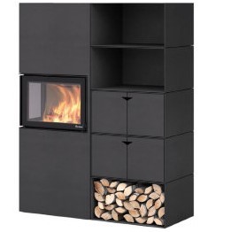 Nordpeis Box левый (топка N-20A) готовый дровяной каминокомплект