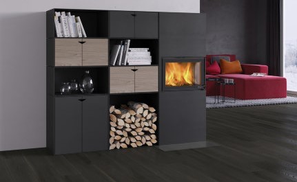 Nordpeis Box правый (топка N-20A) готовый дровяной каминокомплект