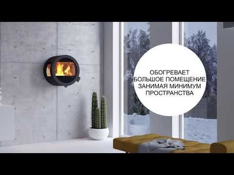 Nordpeis Me Ceiling с бок. стеклами дровяная печь