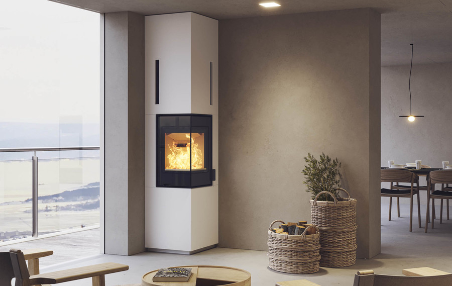 Nordpeis Odense High (топка S-31A Exclusive) готовый дровяной каминокомплект