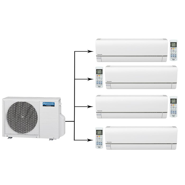 Panasonic U-4E23JBE/CS-E9RKDW*3шт мульти сплит система