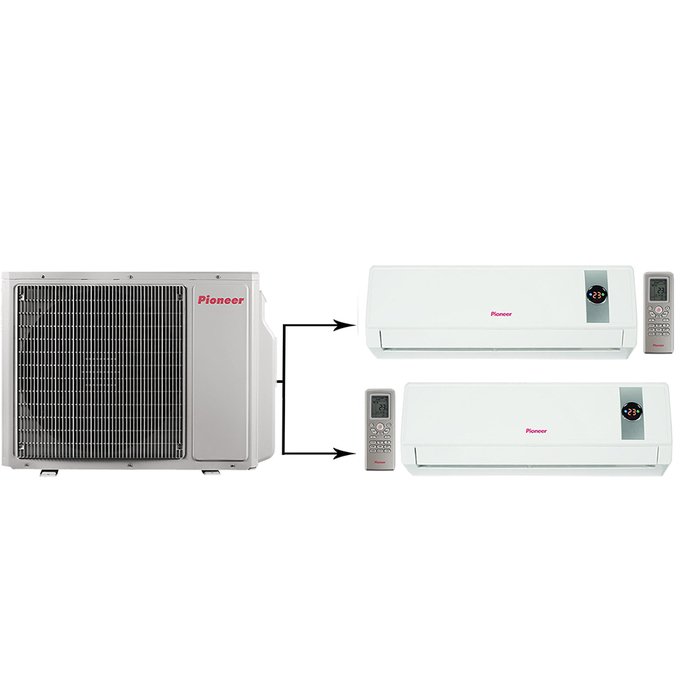Pioneer 2MSHD18A/KRMS09A*2шт мульти сплит система
