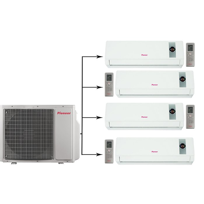 Pioneer 4MSHD28A/KRMS07A*4шт мульти сплит система