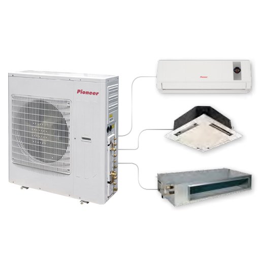 Pioneer 4MSHD36A на 4 комнаты внешний блок мульти-сплит системы