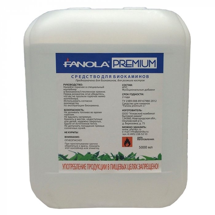 Planika Биотопливо FANOLA 5 л биотопливо