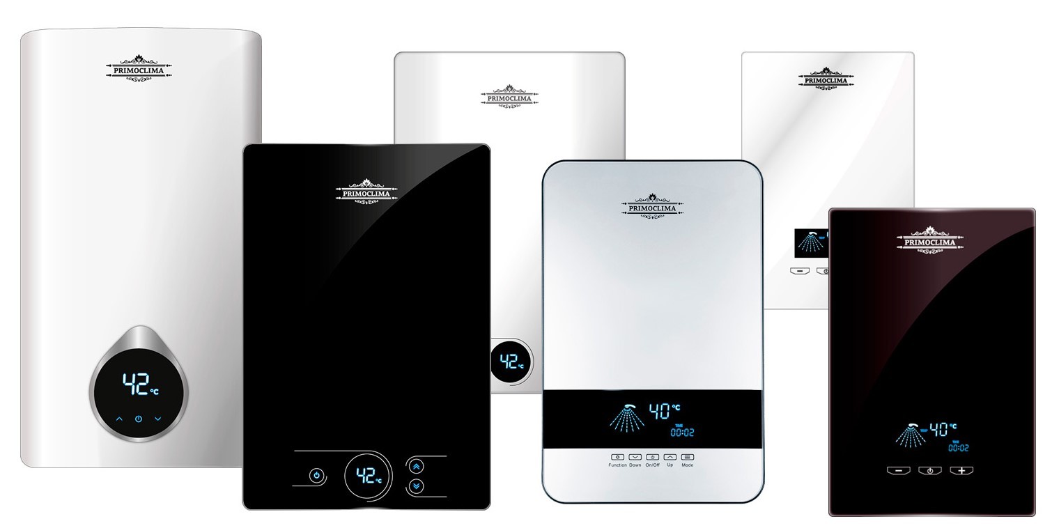 Primoclima VITA 8.5 кВт, черный электрический проточный водонагреватель 8 кВт