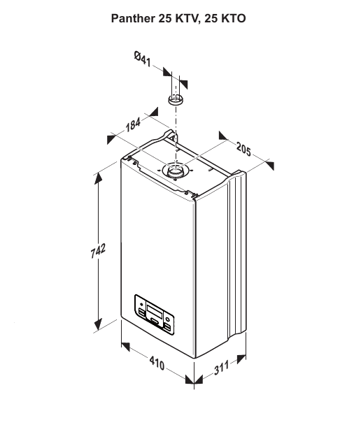 Protherm Пантера 25 КТО (0010015242) настенный газовый котел