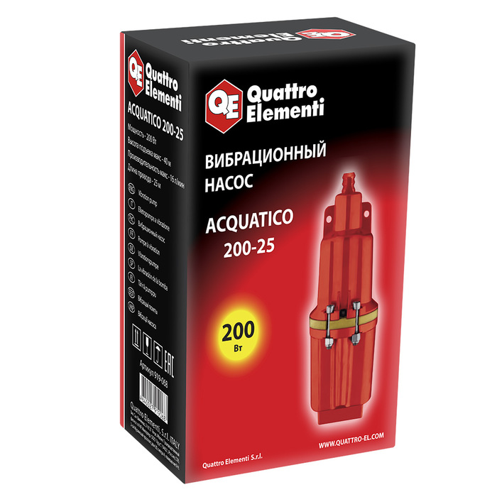 QUATTRO ELEMENTI Acquatico 200-25 погружной насос