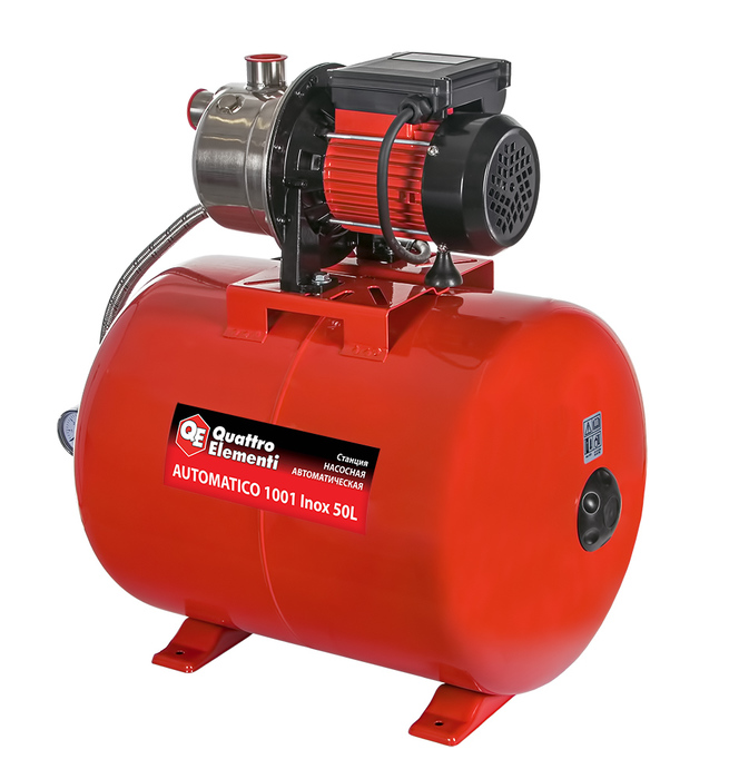 QUATTRO ELEMENTI Automatico 1001 Inox 50 L насосная станция