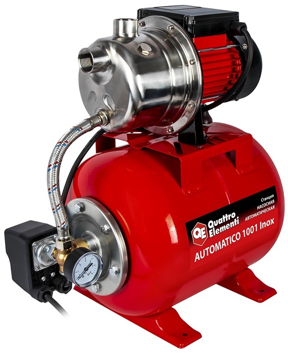 QUATTRO ELEMENTI Automatico 1001 Inox насосная станция