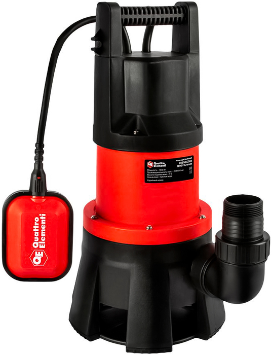 QUATTRO ELEMENTI Drenaggio 1000 F Grande фекальный насос