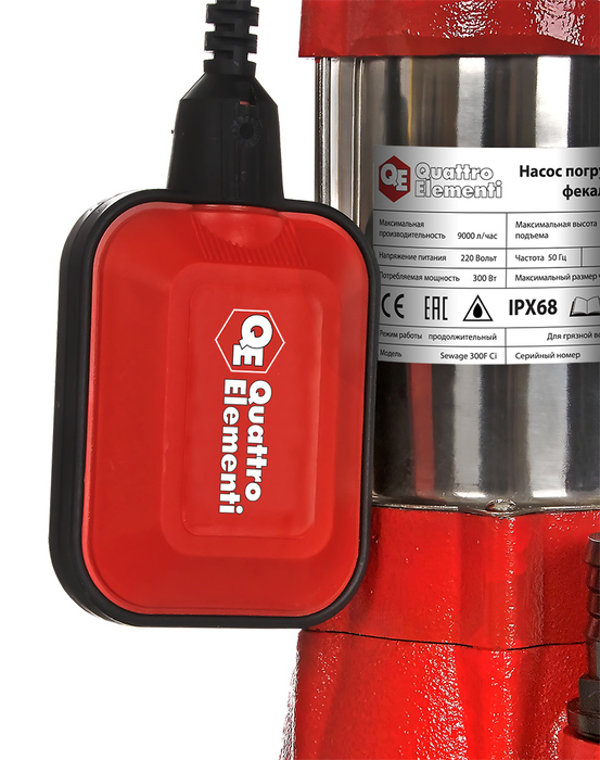 QUATTRO ELEMENTI Sewage 300F Ci фекальный насос