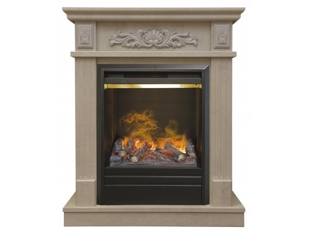 Real-Flame Adelaida STD/EUG WT с очагом 3D Olympic пристенный электрокамин 3D с увлажнителем воздуха