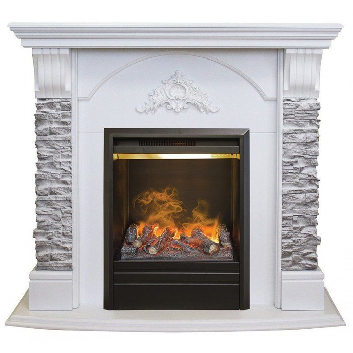 Real-Flame Athena GR STD/EUG/25/25'5 WT с очагом 3D Olympic электрокамин 3D с паром