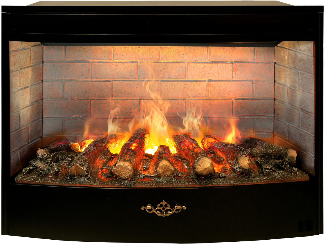 Real-Flame Barcelona 26/33 AO с очагом 3D Firestar 33 электрокамин с широким очагом 3D