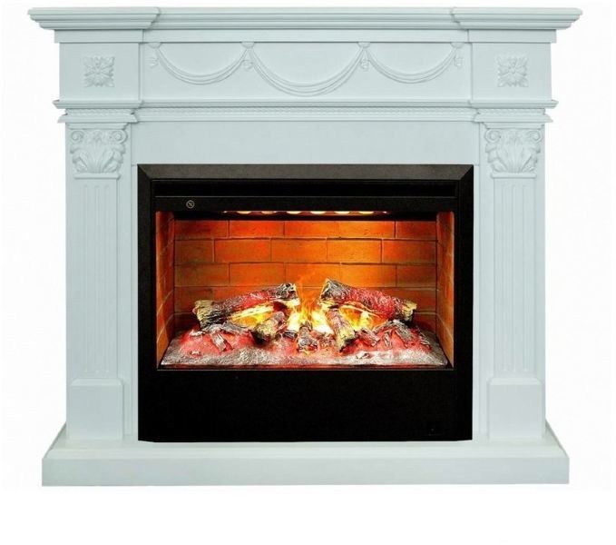 Real-Flame Casablanca 25,5/26 WT с очагом 3D Helios 26 пристенный электрокамин
