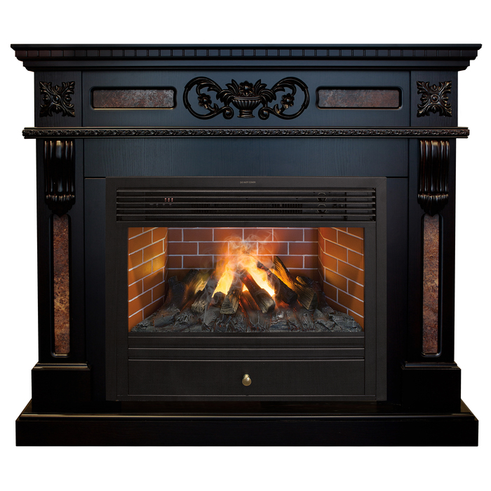 Real-Flame Corsica 26 AO с очагом 3D Novara 26 деревянный керамический каминный комплект