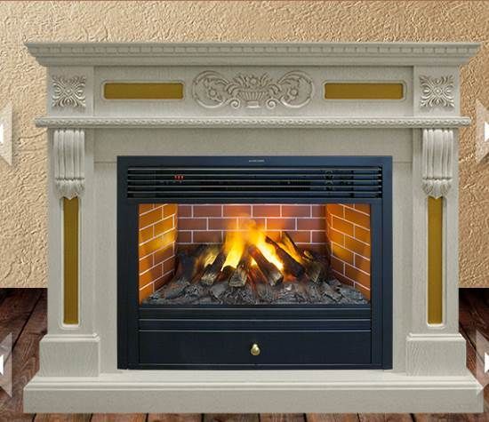 Real-Flame Corsica 26 WT с очагом 3D Novara 26 камин с реалистичным огнем