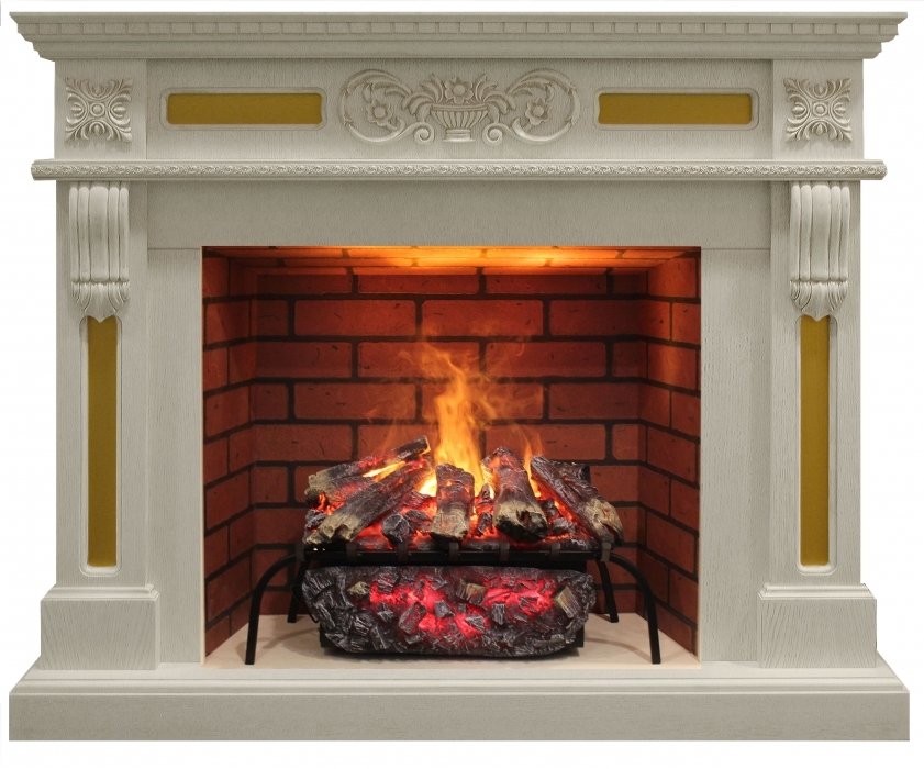 Real-Flame Corsica 26 WT с очагом 3D Silva log+Brick вставка 26 с функцией увлажнения пламени бытовой электрокамин