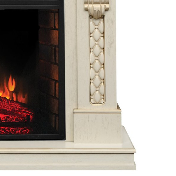 Real-Flame Corsica Lux 25,5/26 WT с очагом Evrika 25,5 LED электрокамин с широким очагом 2D