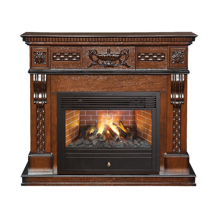Real-Flame Corsica Lux 26 AO с очагом 3D Novara электрокамин с широким очагом 3D